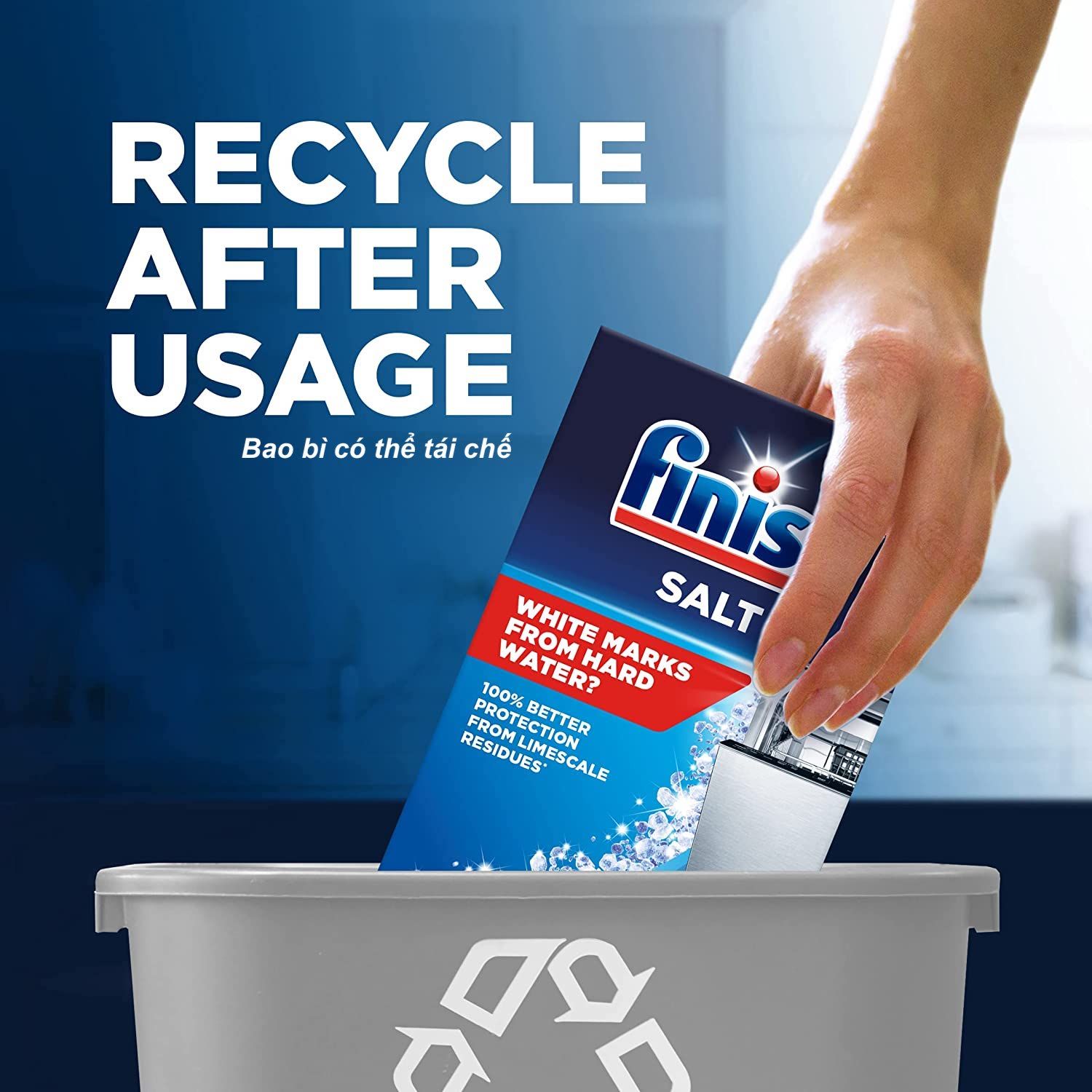 Muối làm mềm nước Finish 1.5kg