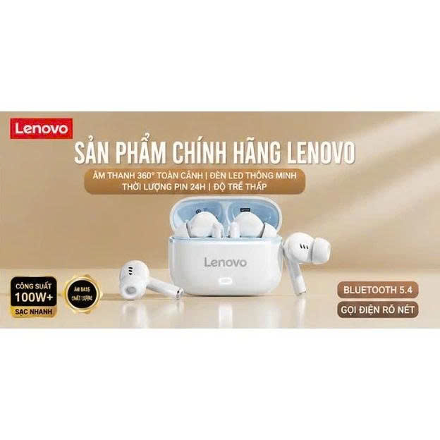 Tai nghe Bluetooth Lenovo EA269 – Bluetooth 5.4 | Âm thanh 360° | Pin 24H | Chống nước IPX4