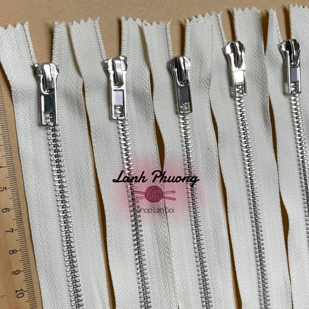 Dây Kéo Zipper Bạc Xịn