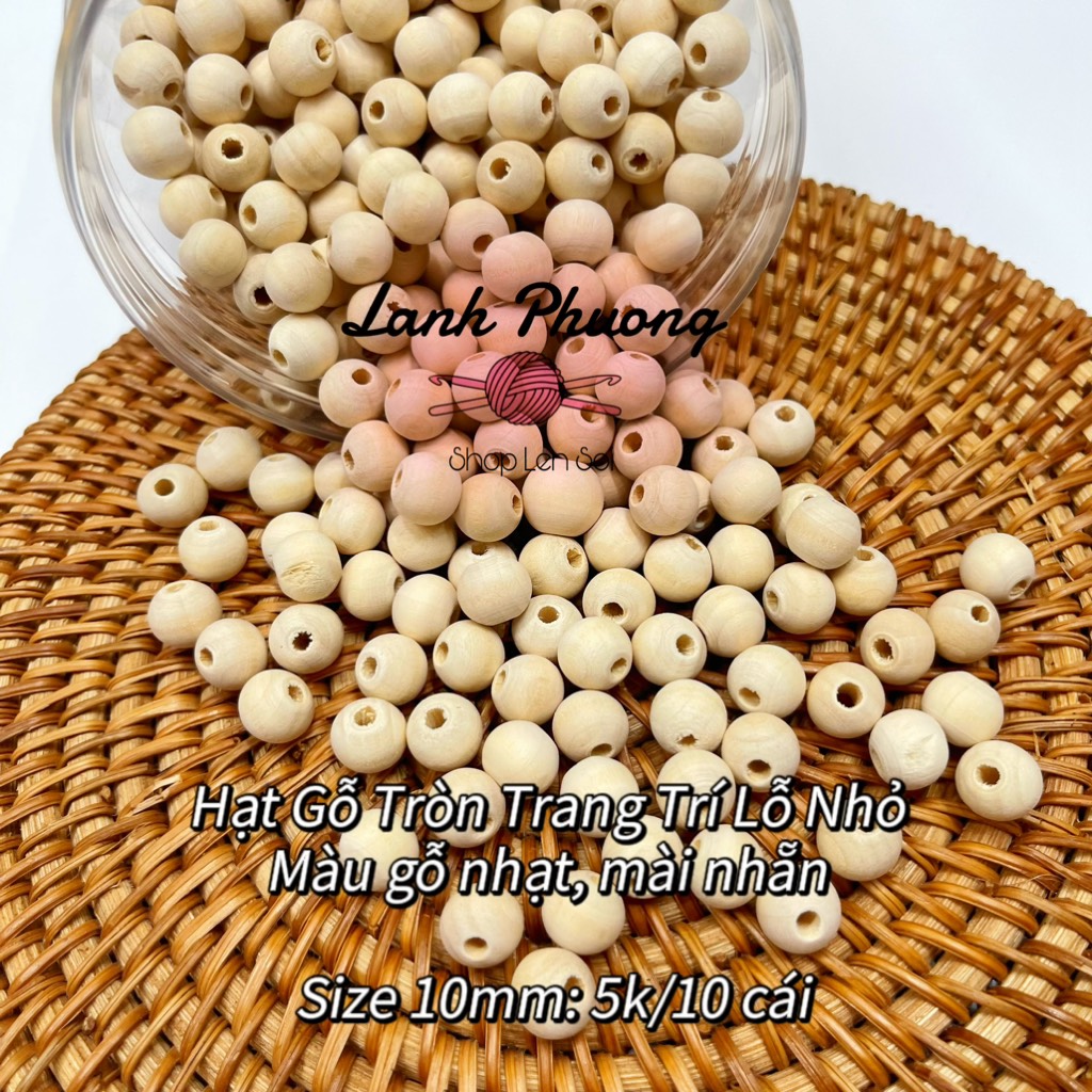Hạt Gỗ Viên Tròn (1cái)