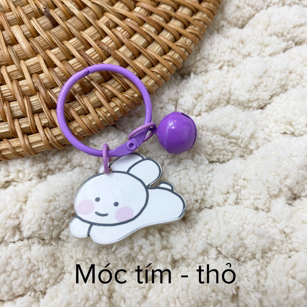 Móc Khoá Gắn Mica Hoạt Hình (1cái)