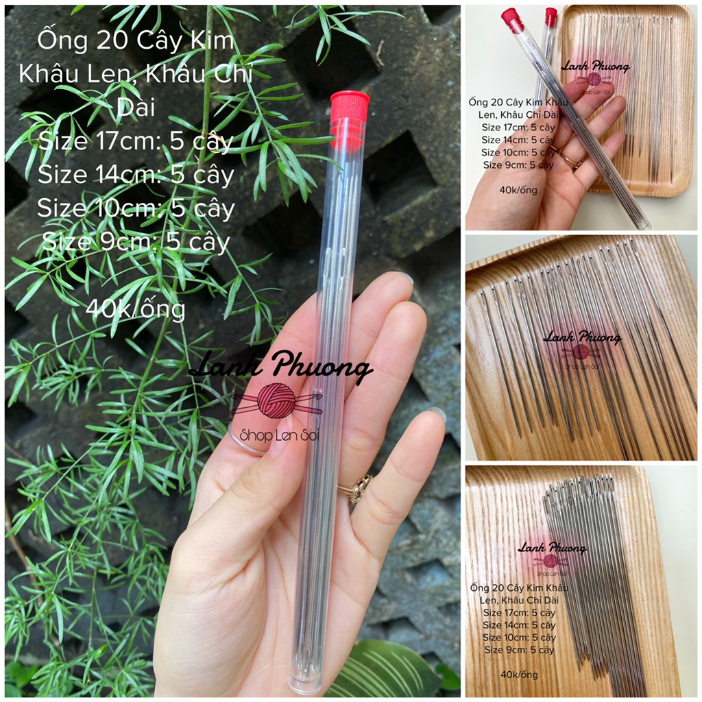 Ống Kim Khâu Dài 20 Cây