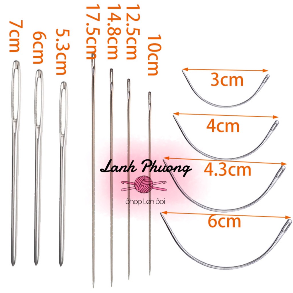 Vỉ Kim Khâu Thẳng Dài 4 Cây