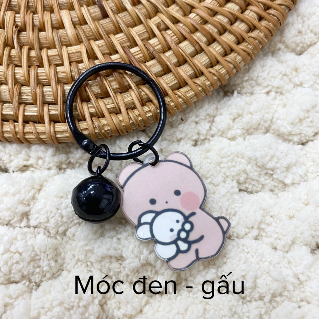 Móc Khoá Gắn Mica Hoạt Hình (1cái)