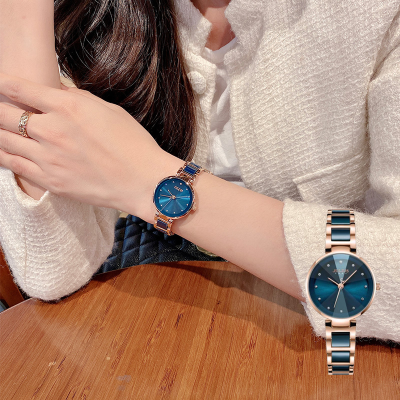 Combo Đồng Hồ Nữ JA-1209C Julius + Vòng Tay Julius JSB078