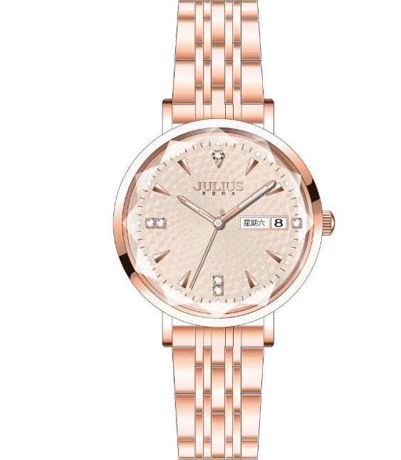 Đồng Hồ Nữ JA-1522 Julius Hàn Quốc Dây Thép (3 màu)