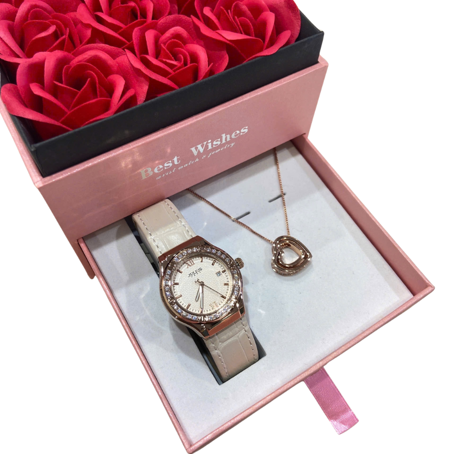 Combo Quà Tặng Đồng Hồ Nữ JA-1395C + Dây Chuyền ESME ES482