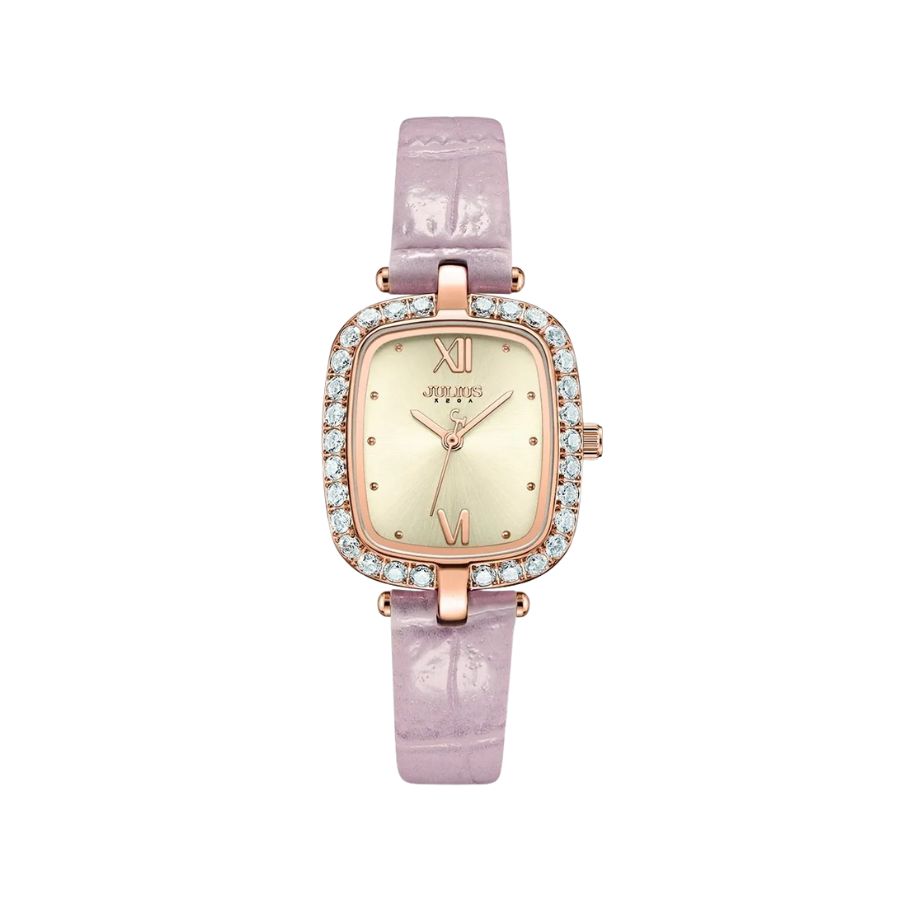 Đồng Hồ Julius JA-1428 Hàn Quốc Dây Da (3 màu)