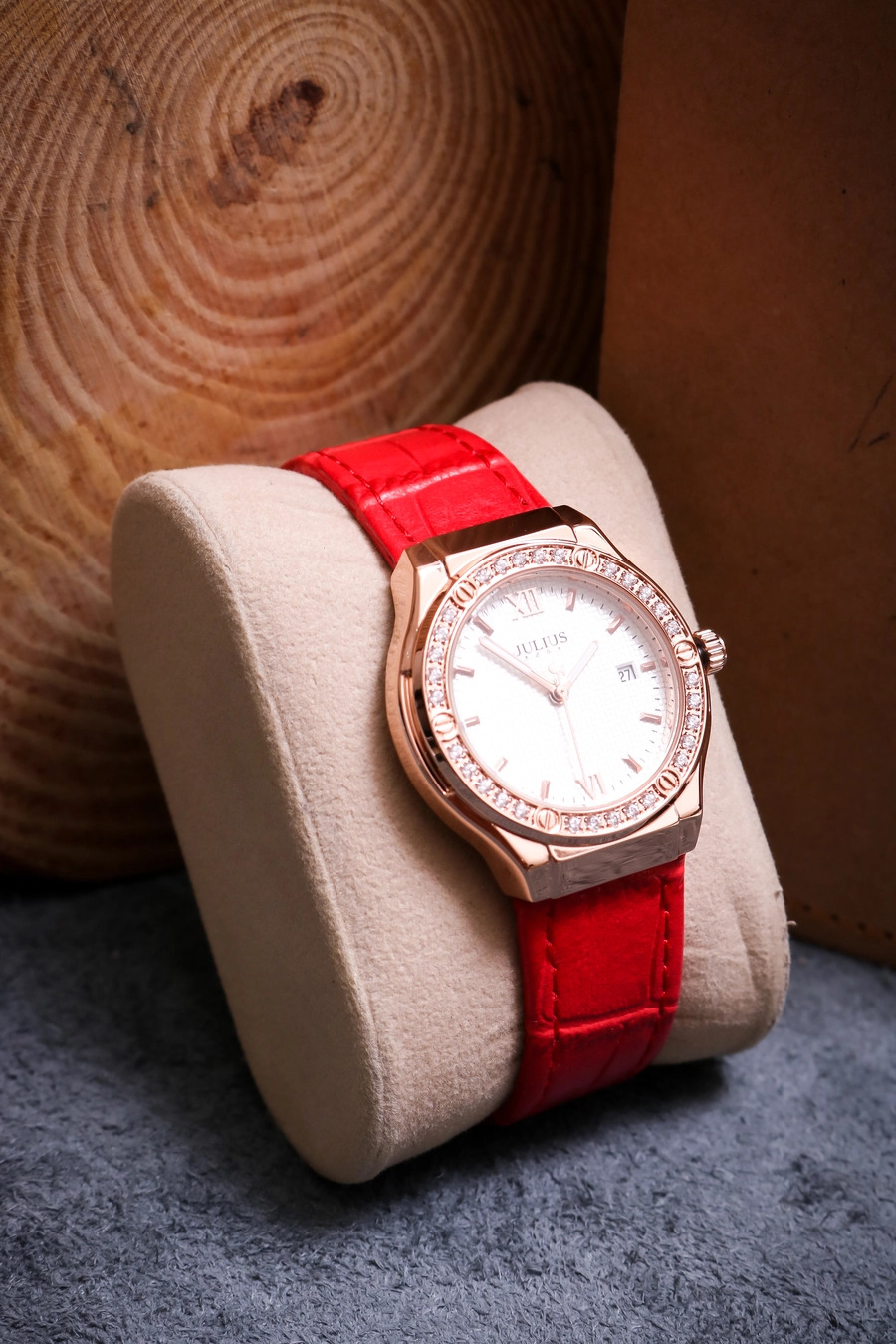 Combo Quà Tặng Đồng Hồ Nữ Julius JA-1395B + ES585