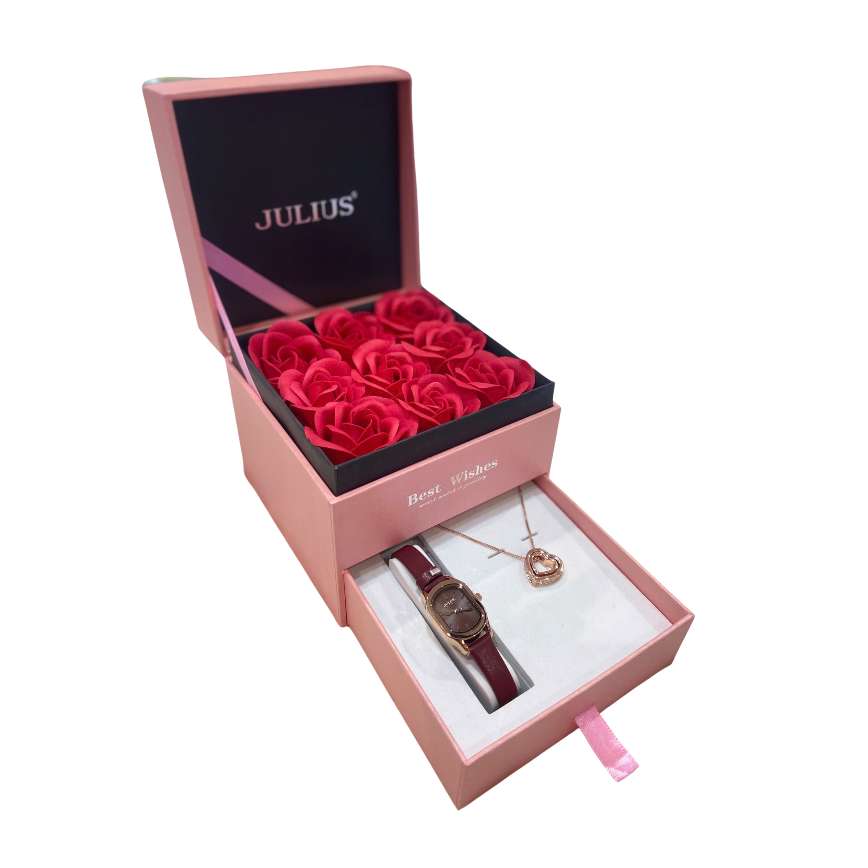 Combo  Quà Tăng Đồng Hồ Nữ JA-1112D+ Lắc Tay ESME ES214