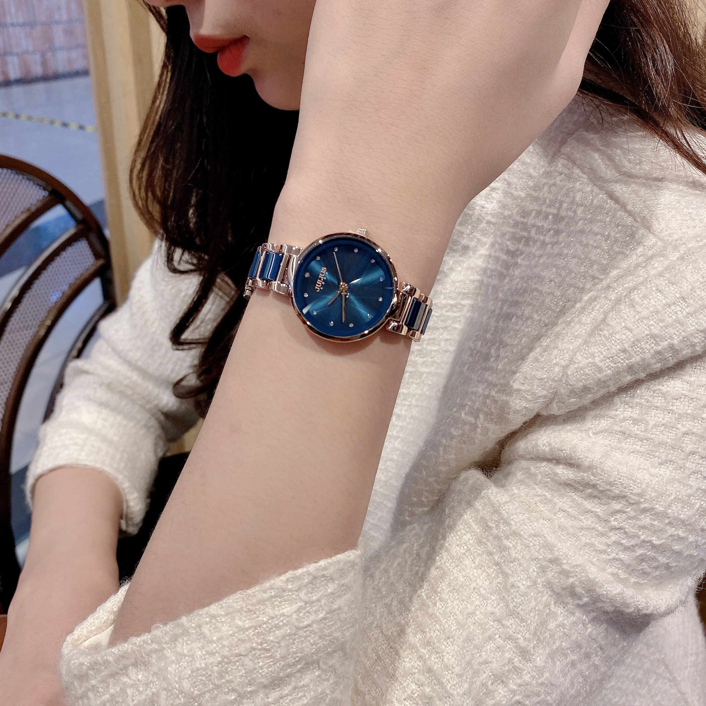 Combo Đồng Hồ Nữ JA-1209C Julius + Vòng Tay Julius JSB078