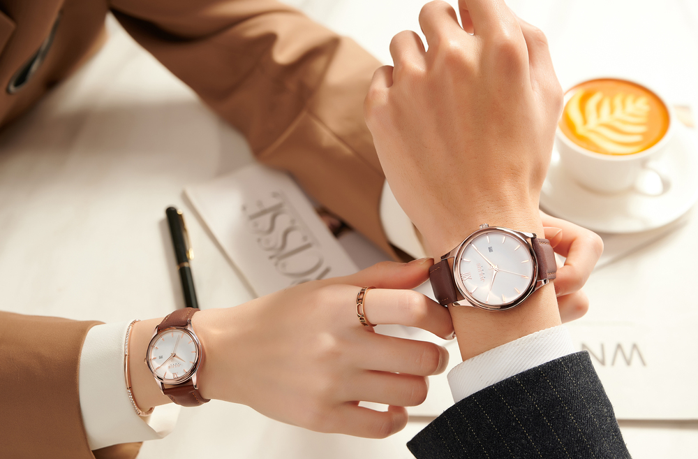 Combo Quà Tặng Đồng Hồ Nữ JA-1309LC Kèm Dây Mesh + Lắc Tay JSP078