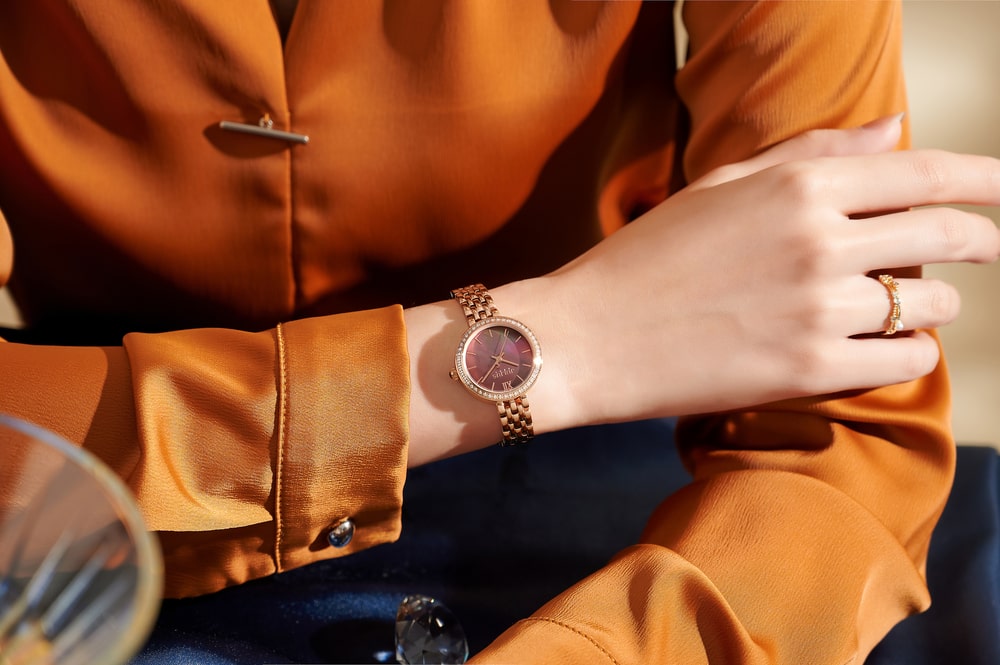 Đồng Hồ Nữ JA-1421C Julius Hàn Quốc Dây Thép (Đồng)