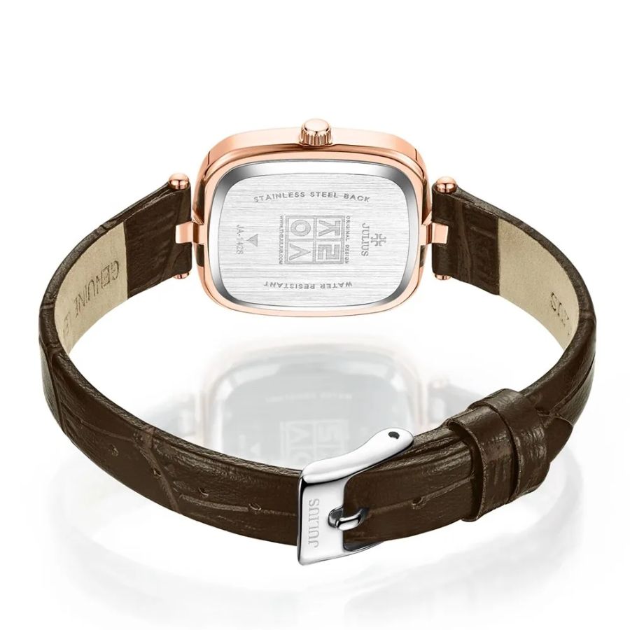 Đồng Hồ Julius JA-1428 Hàn Quốc Dây Da (3 màu)