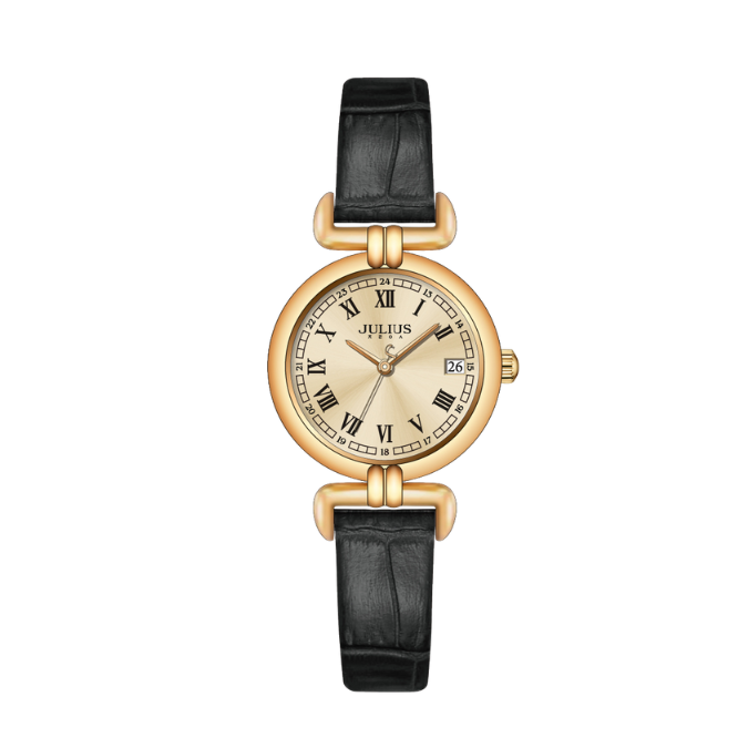 Đồng Hồ Nữ JA-1529 Julius Hàn Quốc Dây Da (3 Màu)