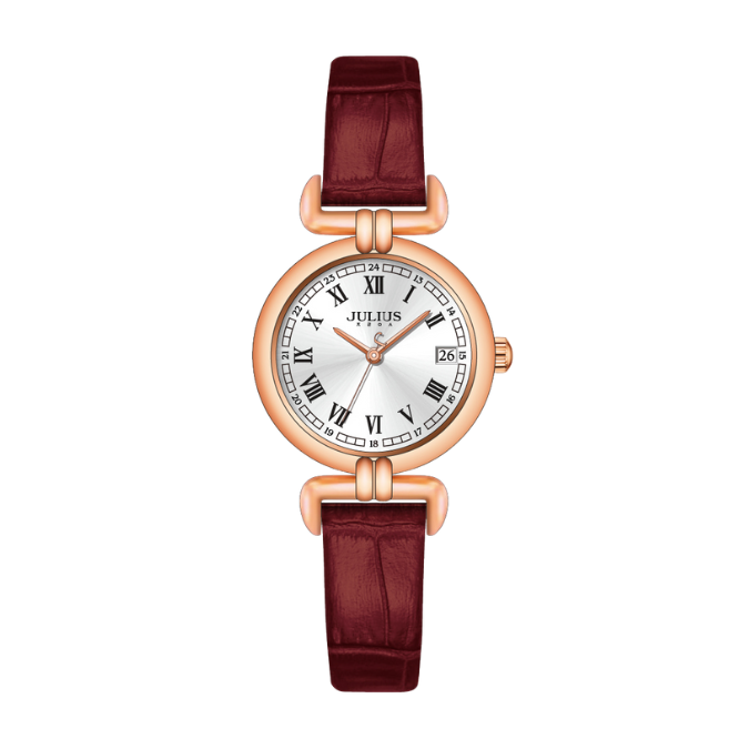 Đồng Hồ Nữ JA-1529 Julius Hàn Quốc Dây Da (3 Màu)