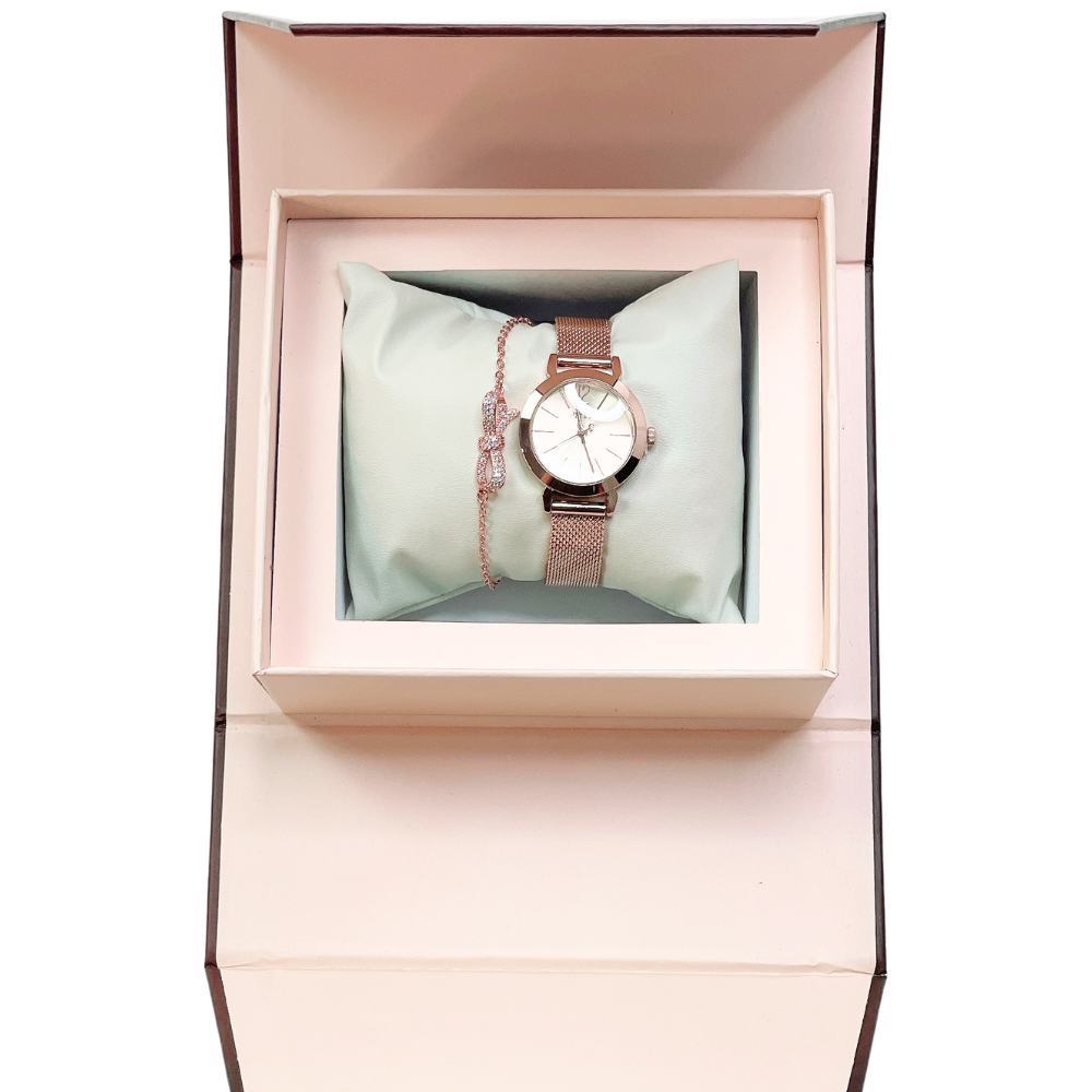 Combo Quà Tặng Đồng Hồ Nữ Julius JA-732C + Nu trang ESME ES214