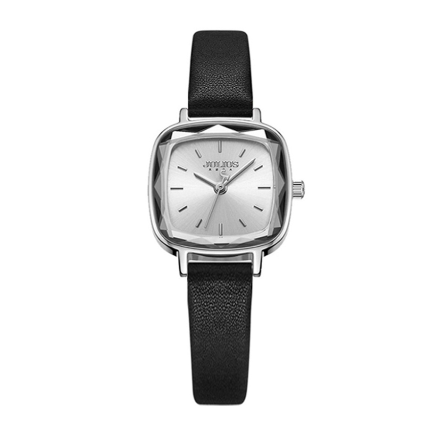 Đồng Hồ Nữ JA-1148F Julius Hàn Quốc Mặt Vuông (Đen)
