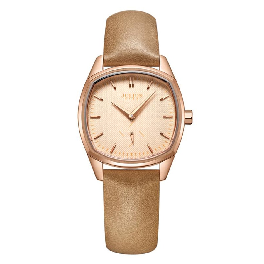 Đồng Hồ Nữ JS-014L Julius Star Hàn Quốc Dây Da (3 Màu)