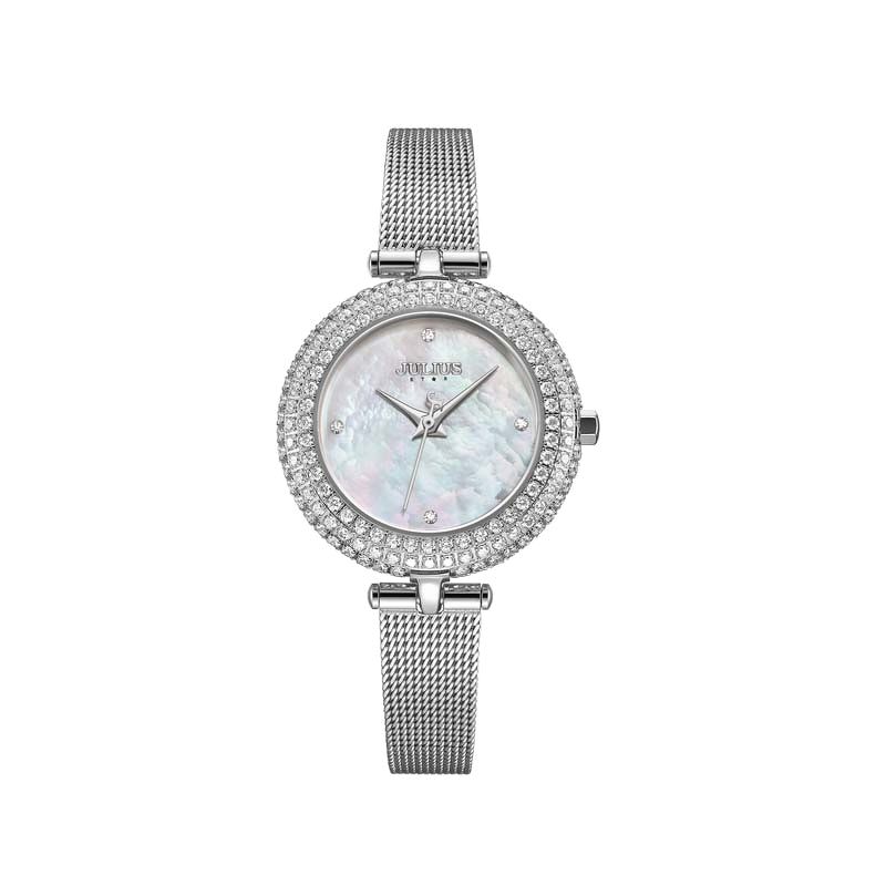 Đồng Hồ Nữ JS-041 Kính Sapphire Julius Star Hàn Quốc Dây Thép (3 Màu)