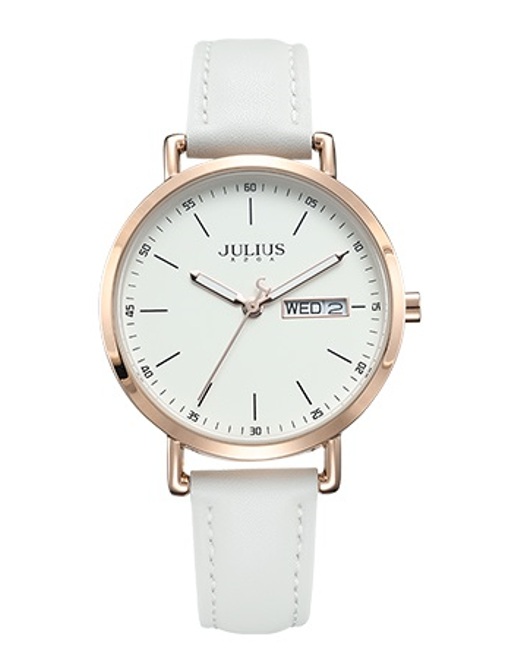 Đồng Hồ Nữ JA-1381 Julius Hàn Quốc Dây Da 3 màu