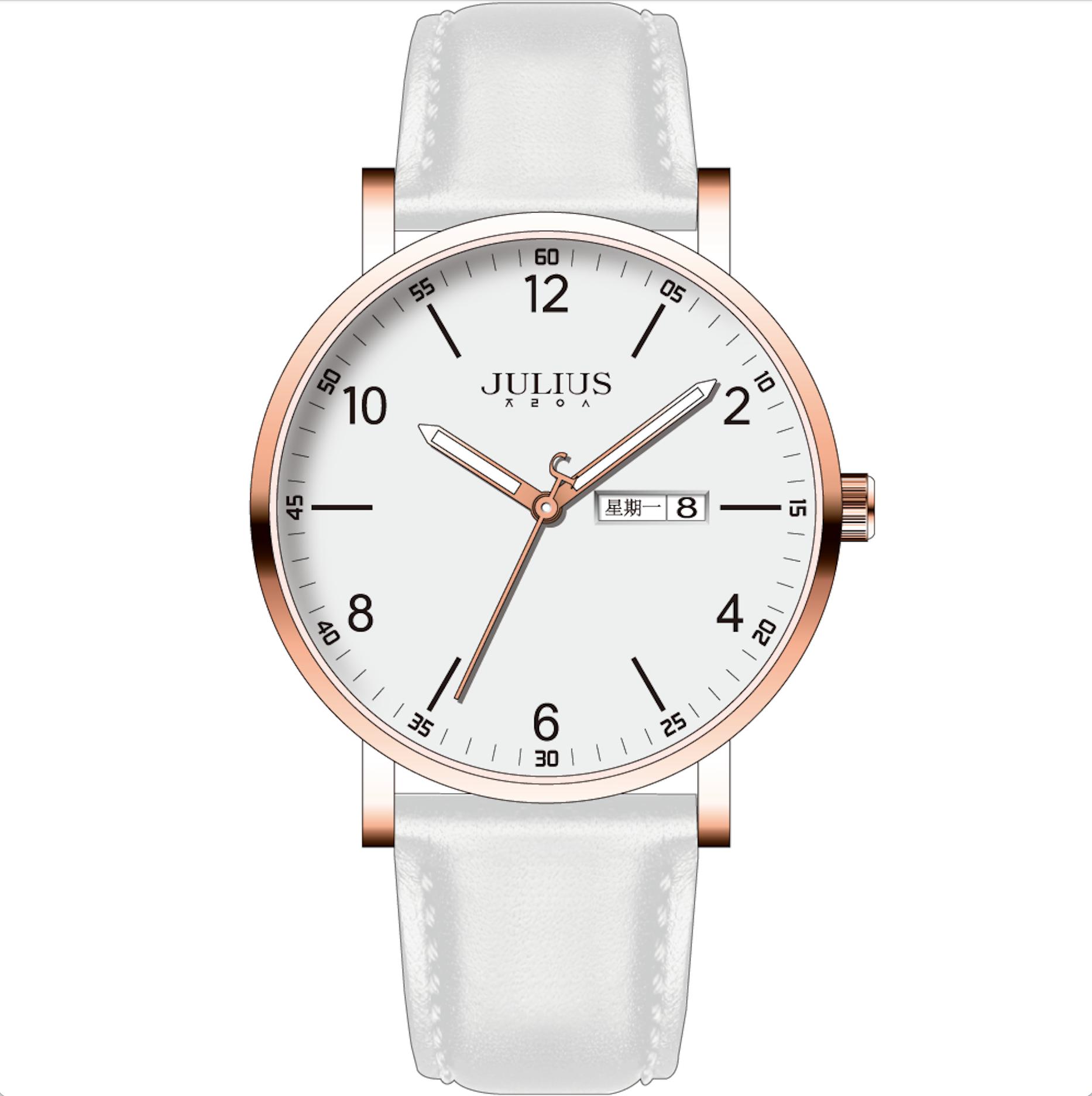 Combo Đồng hồ nữ Julius JA-1516A + D.chuyền ES431AS1-HK024 Moissanite 1cara