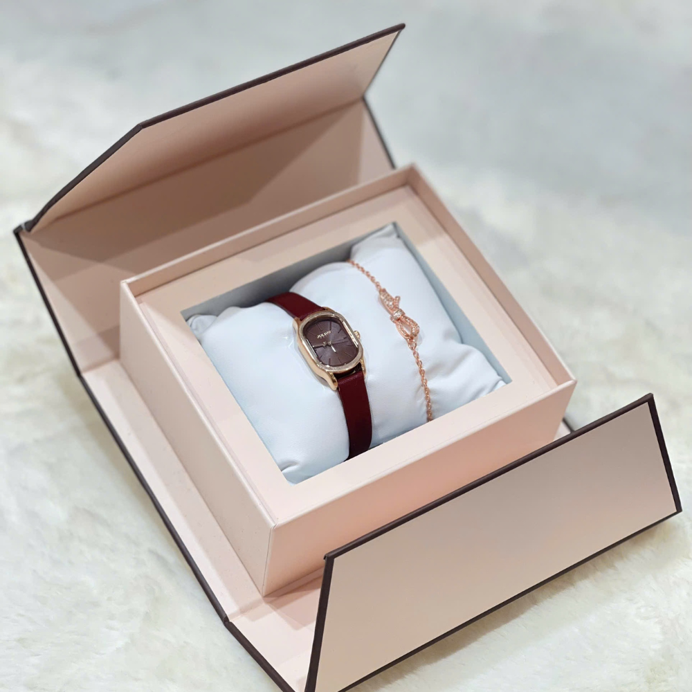 Combo Đồng Hồ Nữ JA-1112D+ Lắc Tay ESME ES214