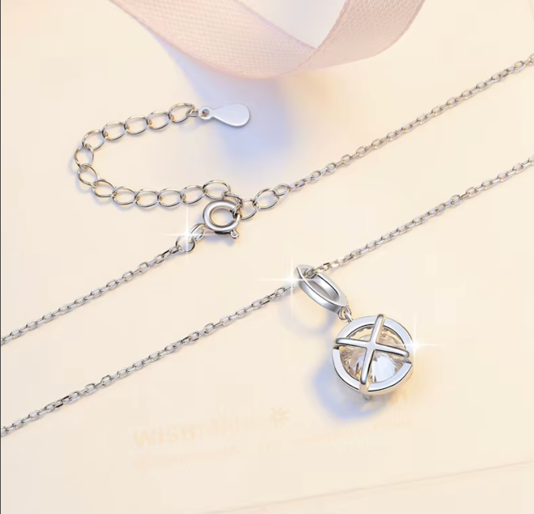 Dây chuyền Moissanite Cao Cấp  ESME ES453-HK067