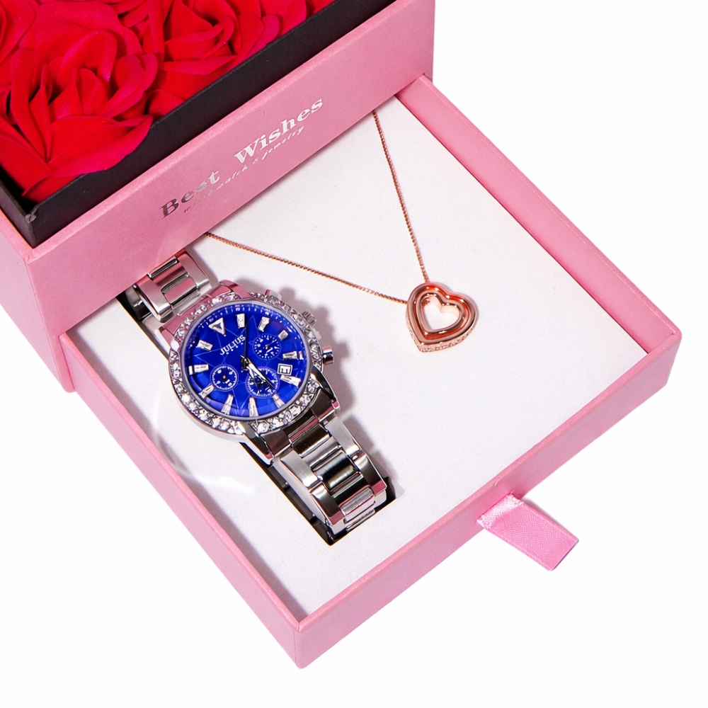 Combo  Đồng Hồ Nữ JA-1530C + Dây Chuyển ESME ES482