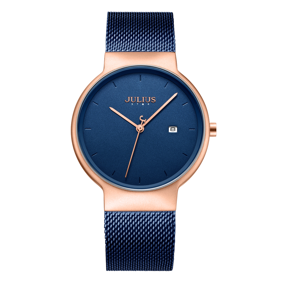 Đồng Hồ Nam JS-009M Julius Hàn Quốc Dây Thép (4 Màu)