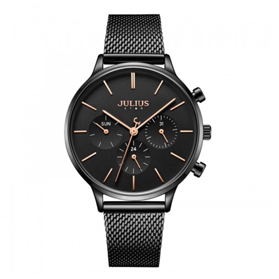 Đồng Hồ Nữ JS-005 Julius Star Hàn Quốc Dây Thép (3 Màu)