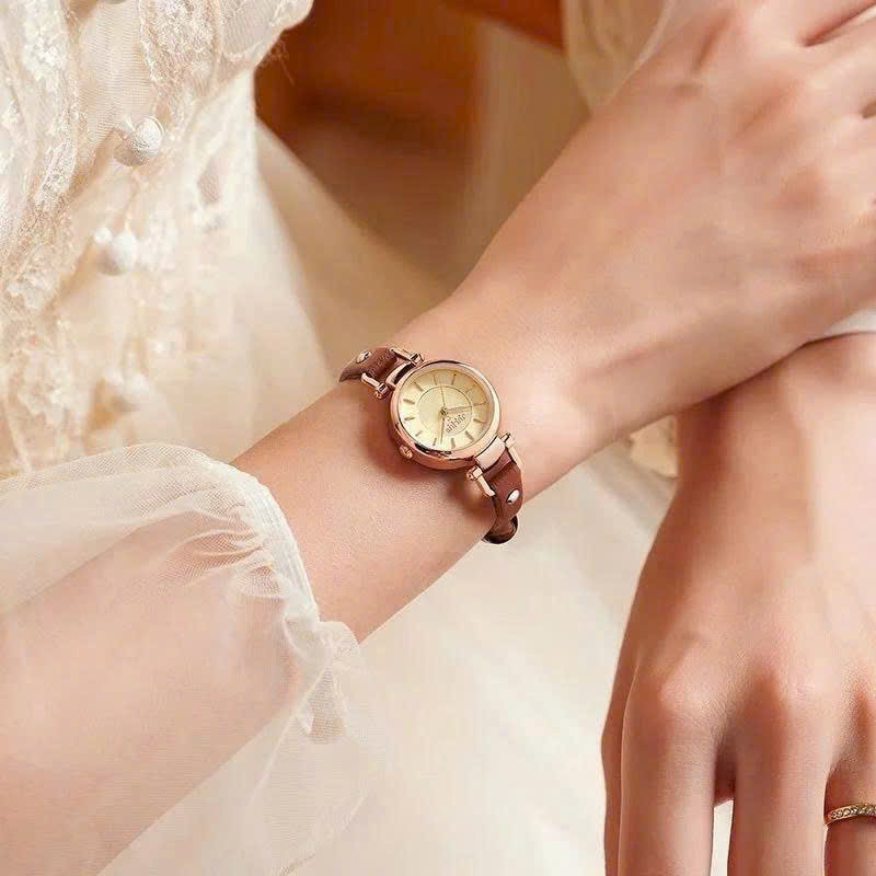 Đồng Hồ Julius JA-1420B Hàn Quốc Dây Da(Nâu)
