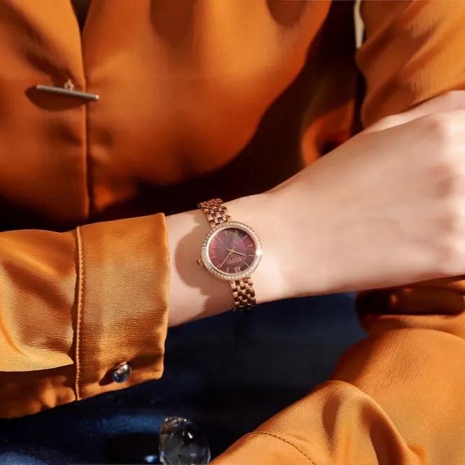 Đồng hồ nữ Julius JA-1421C + Vòng đeo tay Julius JSB078RG