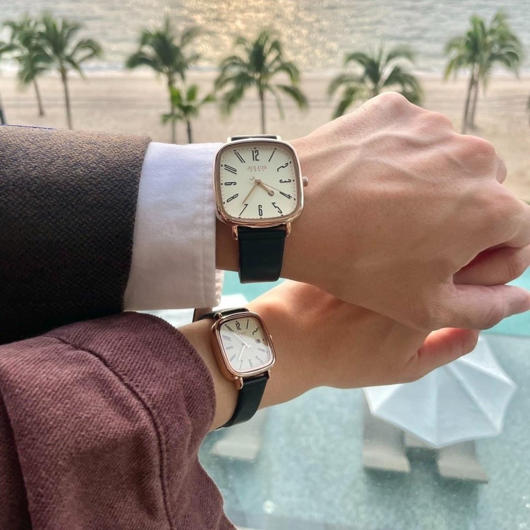 Đồng Hồ Nam Julius JA-1418MB Hàn Quốc Dây Da