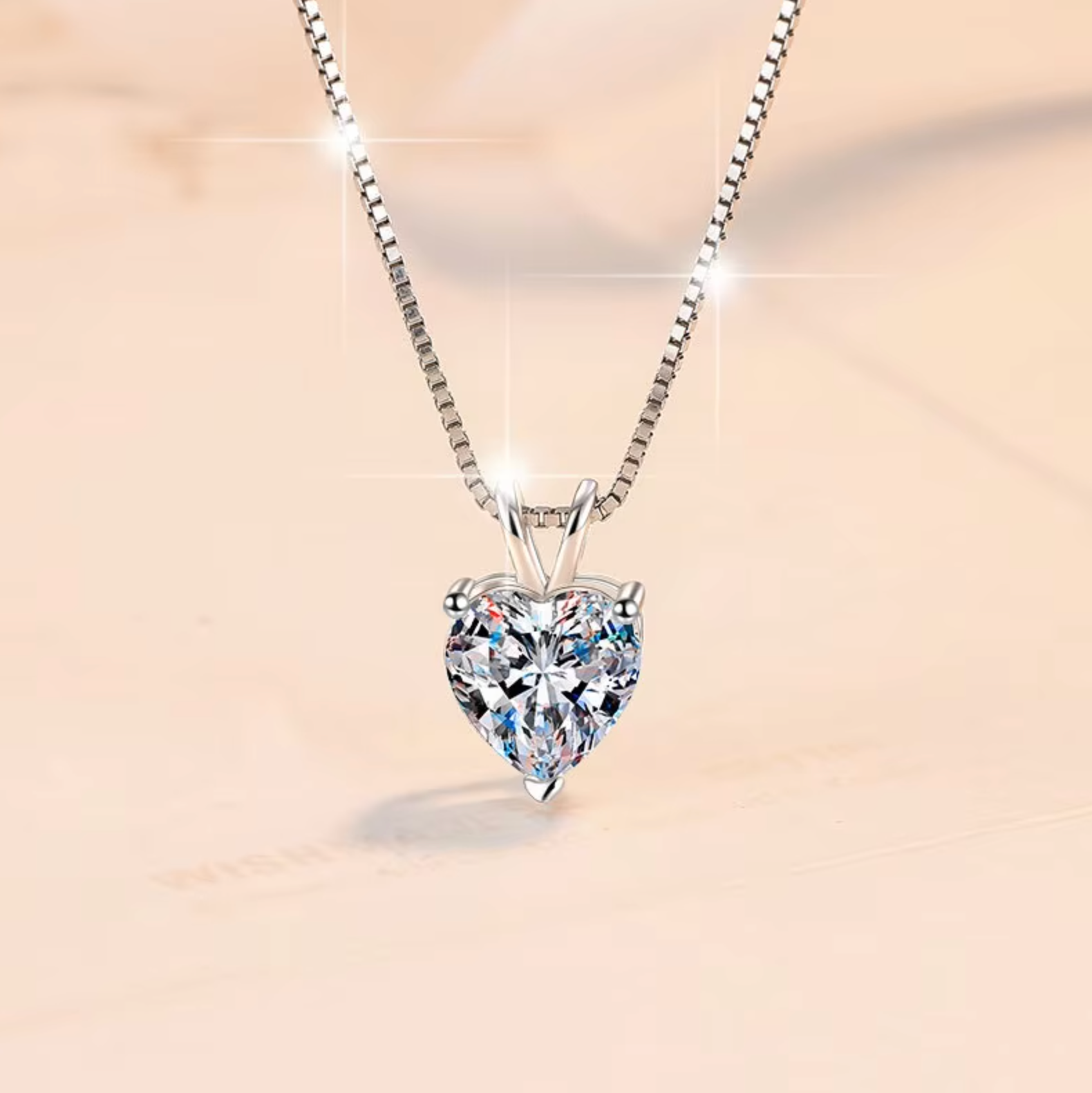 Dây chuyền Moissanite Cao Cấp  ESME  ES454-HK080