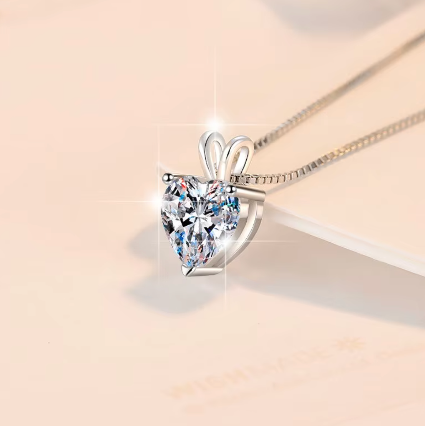 Dây chuyền Moissanite Cao Cấp  ESME  ES454-HK080