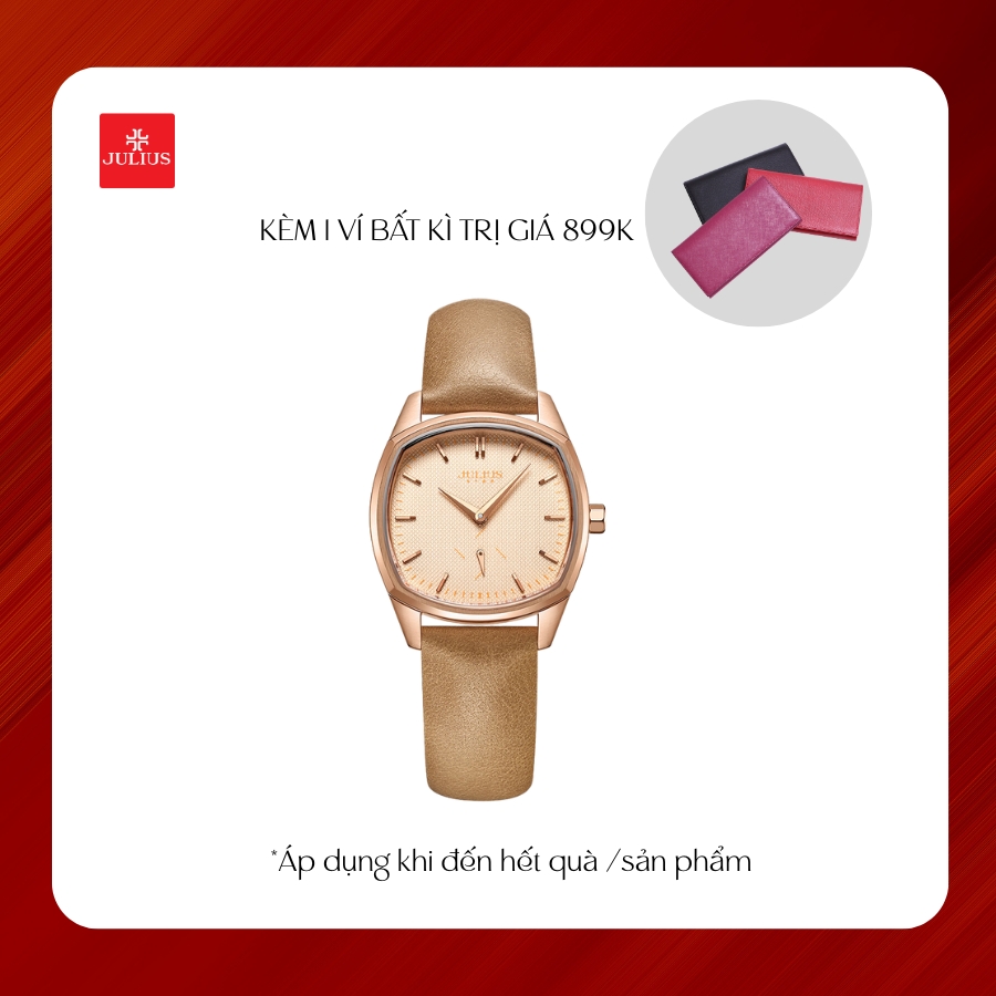 Đồng Hồ Nam JS-014MB Julius Star Hàn Quốc Dây Da