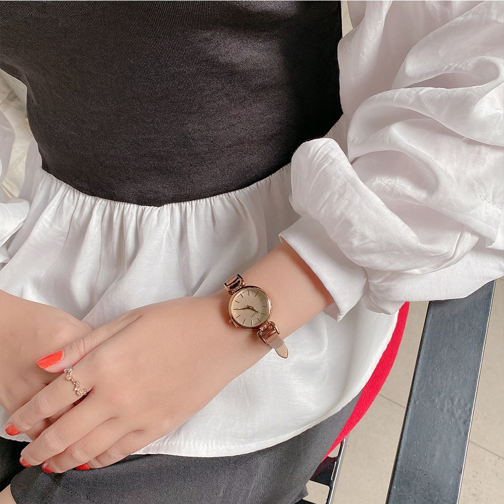 Combo Quà Tặng Đồng Hồ Nữ JA-925E Kèm Dây Mesh + Lắc Tay JSB078