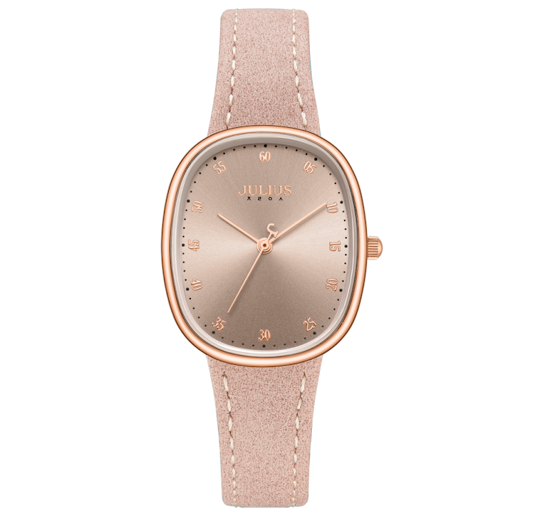 Đồng Hồ Nữ JA-1559 Julius Hàn Quốc Dây Da (4 màu)
