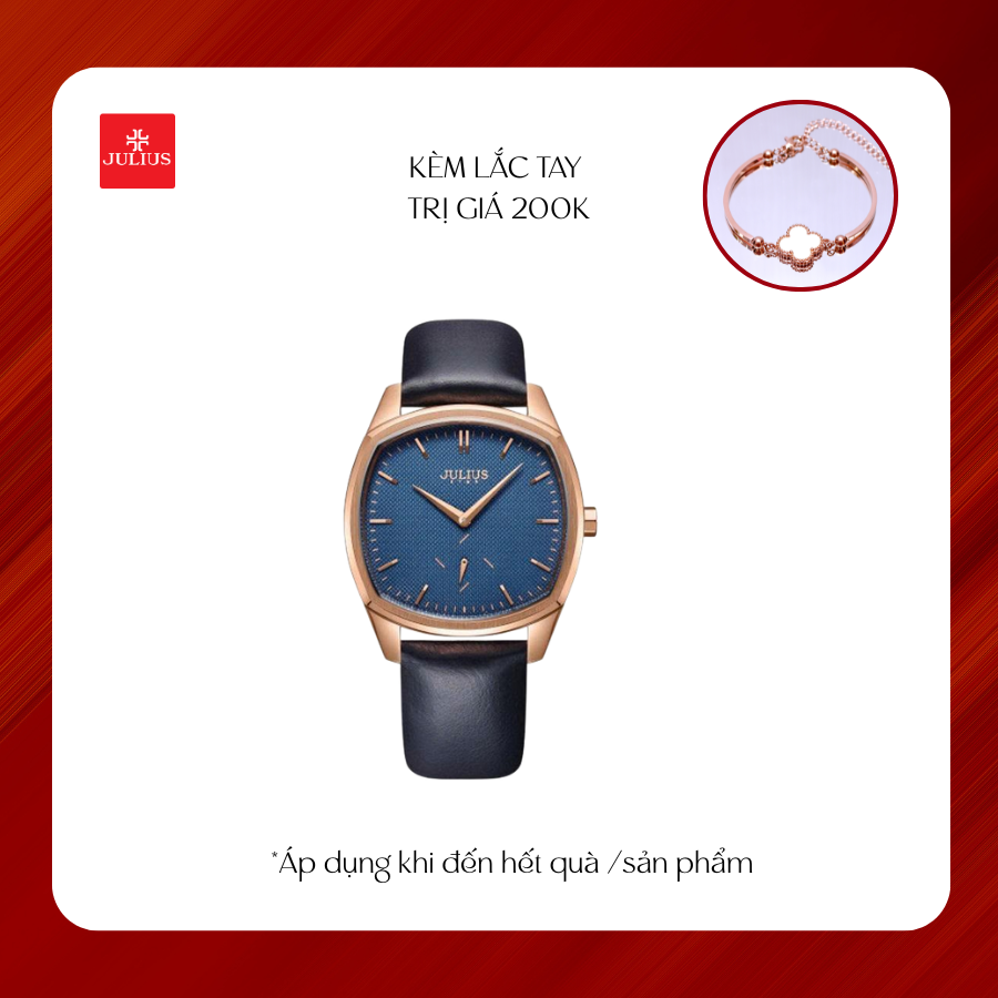 Đồng Hồ Nam JS-014M Julius Star Hàn Quốc Dây Da (4 Màu)