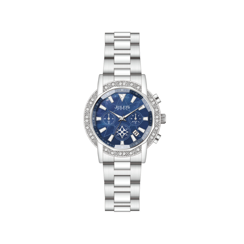 Đồng Hồ Nữ JA-1530C Julius Hàn Quốc Dây Thép