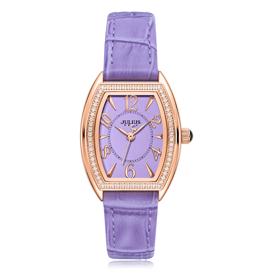 Đồng Hồ Nữ JA-1590 Julius Dây Da (2 MÀU)