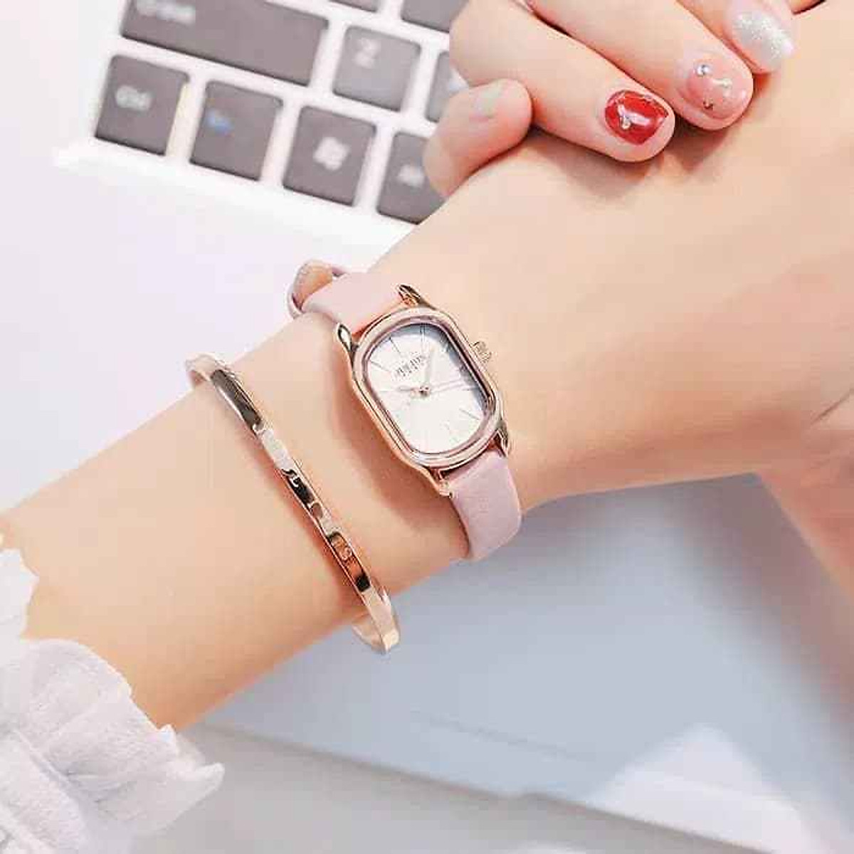 Combo Đồng Hồ Nữ JA-1112C + Vòng Tay Julius JSB078