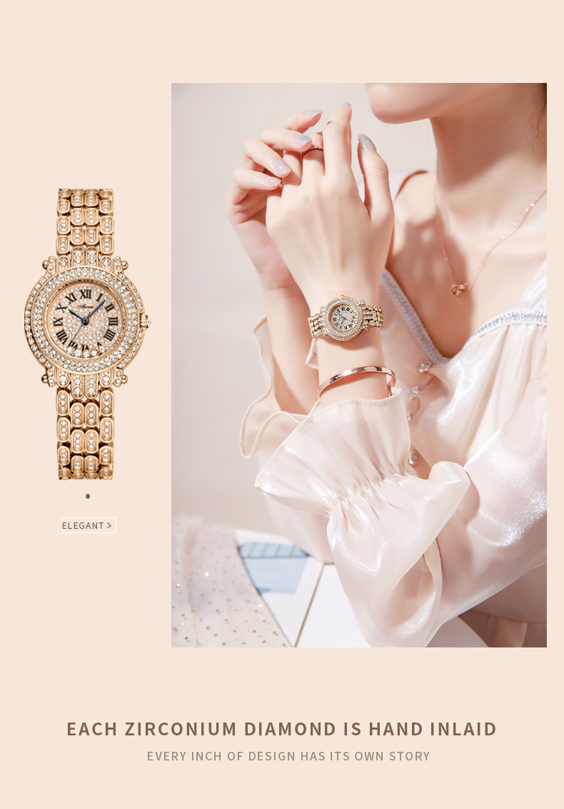 Đồng Hồ Nữ ABORNI YBN-8858 ( 2 MÀU )