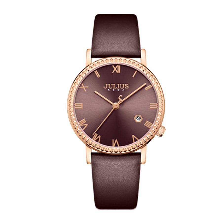 Đồng Hồ Nữ JA-1339 Julius Hàn Quốc Dây Da (3 Màu)