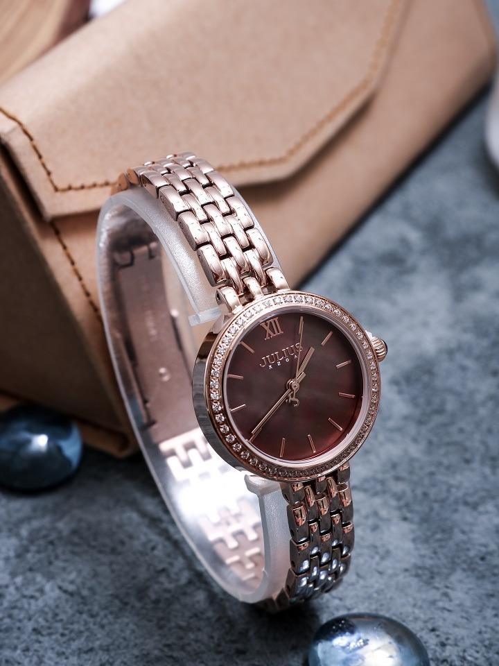 Đồng hồ nữ Julius JA-1421C + Vòng đeo tay Julius JSB078RG