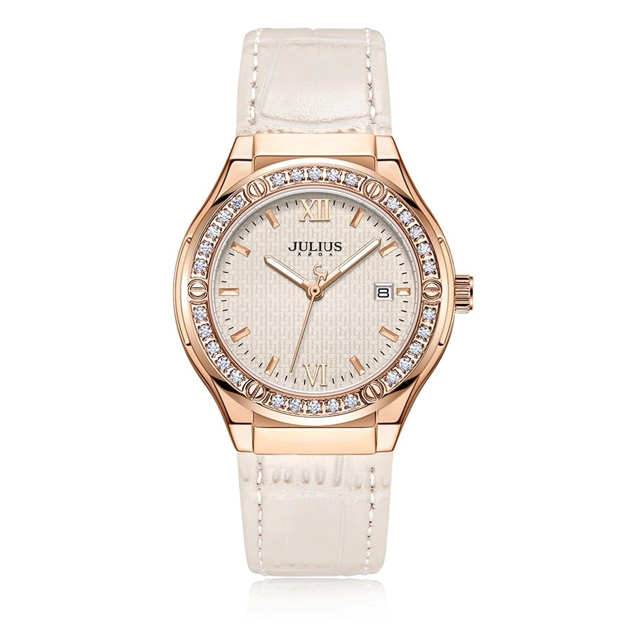 Combo Quà Tặng Đồng Hồ Nữ Julius JA-1395C + ES582