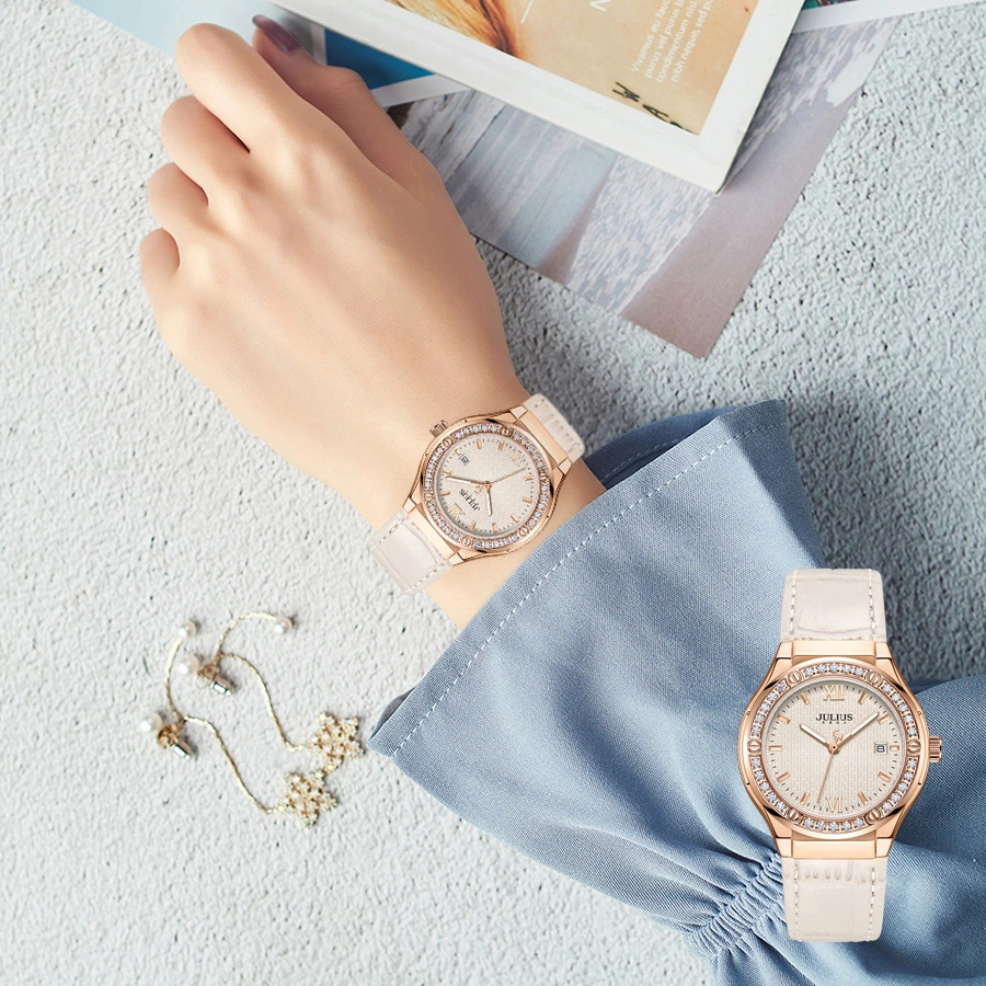 Combo Quà Tặng Đồng Hồ Nữ JA-1395C + Dây Chuyền ESME ES482