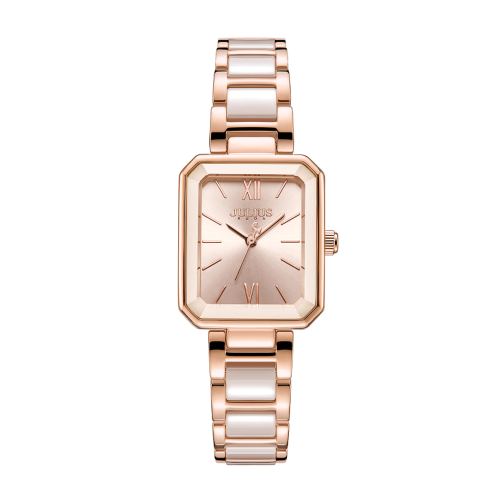 Đồng Hồ Nữ JA-1273 Julius Hàn Quốc Dây Đá ceramic (4 Màu)