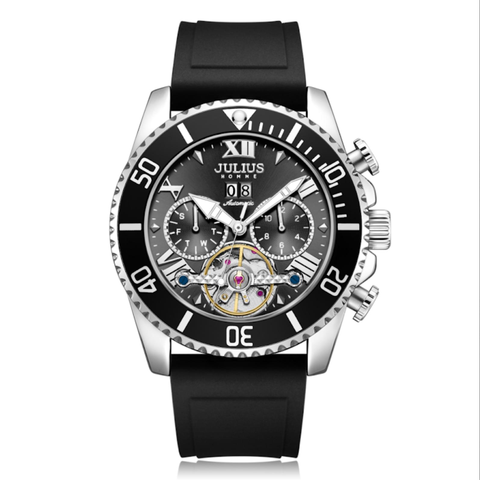 Đồng Hồ Nam Julius JAH-153 Cơ ( 3 Màu )